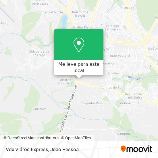 Vdx Vidros Express mapa