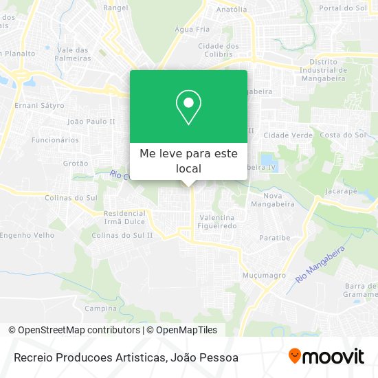 Recreio Producoes Artisticas mapa
