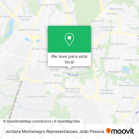Jordana Montenegro Representacoes mapa