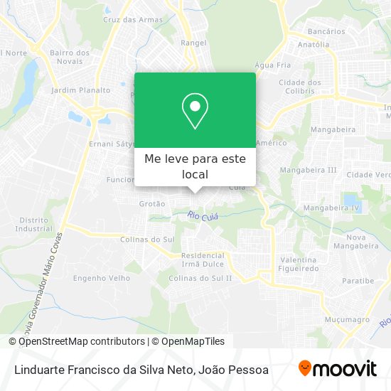 Linduarte Francisco da Silva Neto mapa