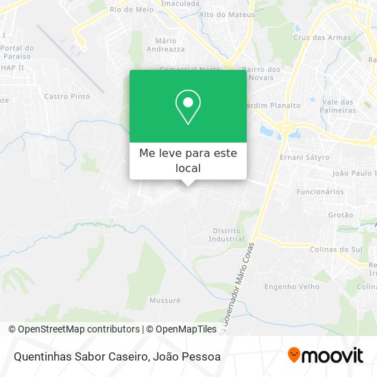 Quentinhas Sabor Caseiro mapa