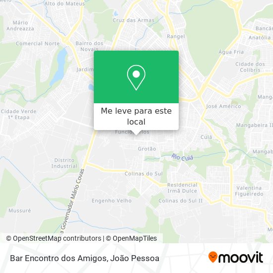 Bar Encontro dos Amigos mapa