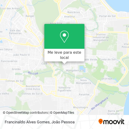 Francinaldo Alves Gomes mapa