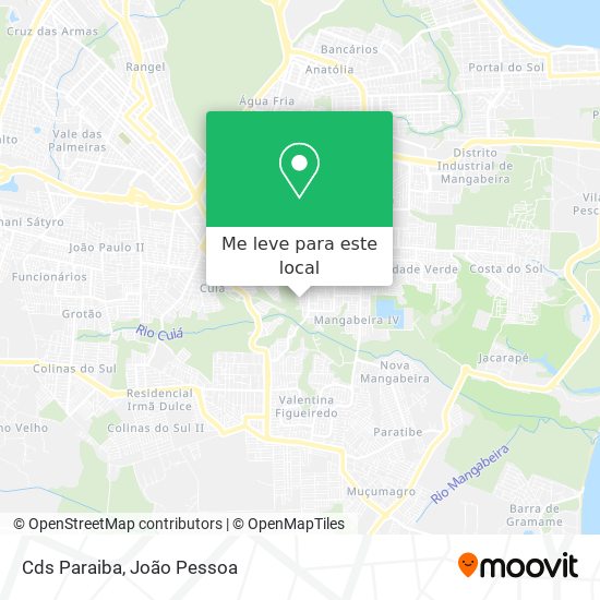 Cds Paraiba mapa