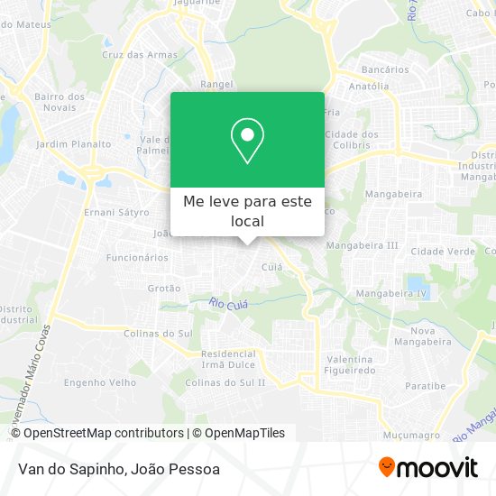 Van do Sapinho mapa