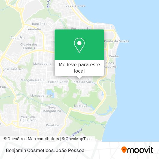 Benjamin Cosmeticos mapa