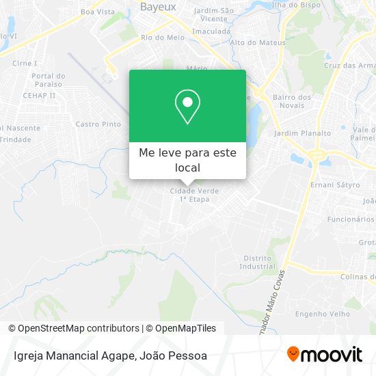 Igreja Manancial Agape mapa