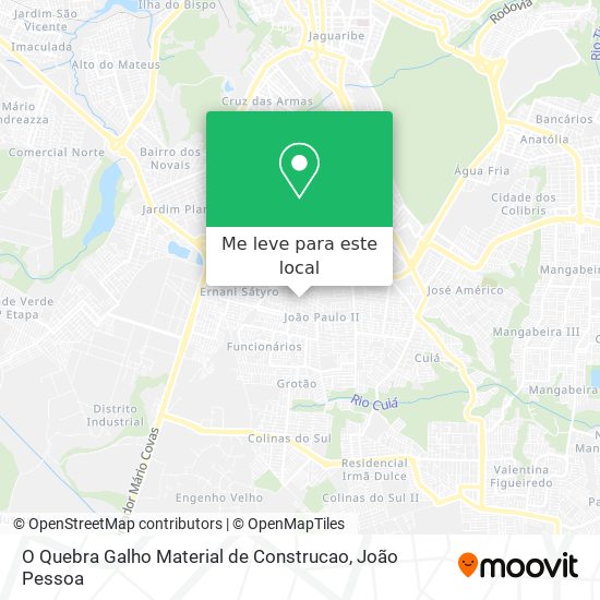 O Quebra Galho Material de Construcao mapa