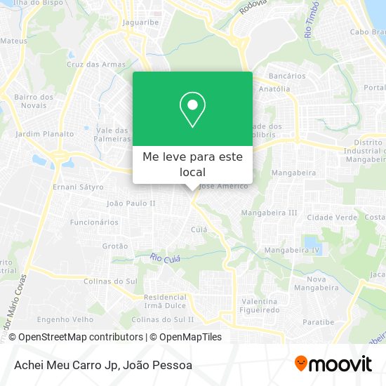 Achei Meu Carro Jp mapa