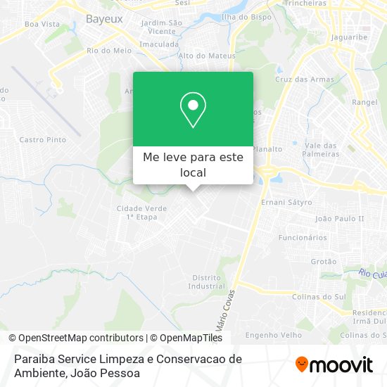 Paraiba Service Limpeza e Conservacao de Ambiente mapa