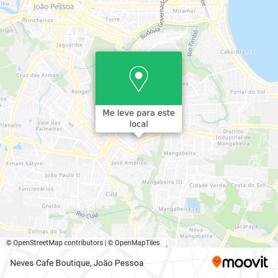 Neves Cafe Boutique mapa