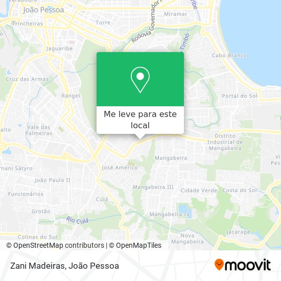 Zani Madeiras mapa
