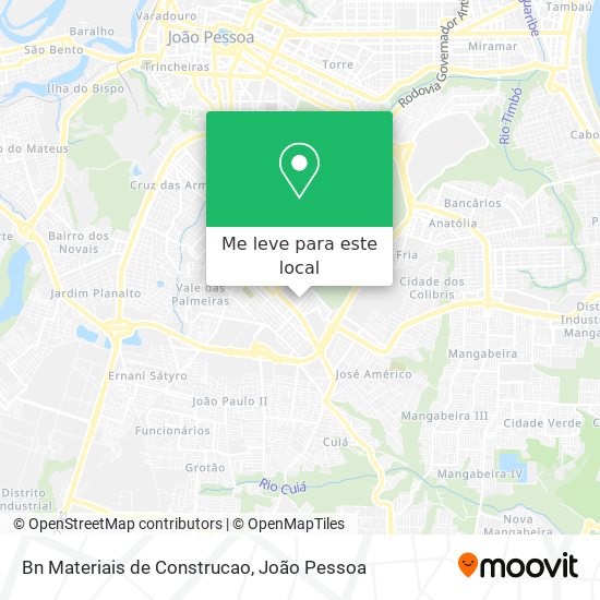 Bn Materiais de Construcao mapa