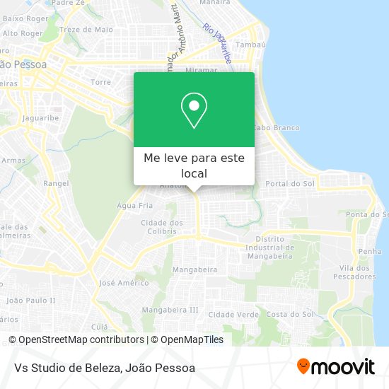 Vs Studio de Beleza mapa