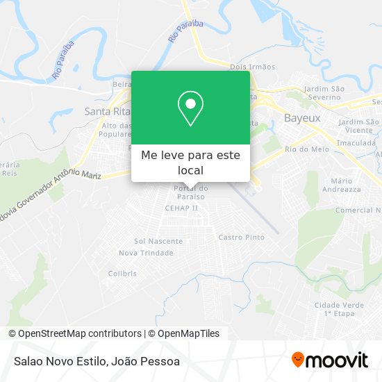 Salao Novo Estilo mapa