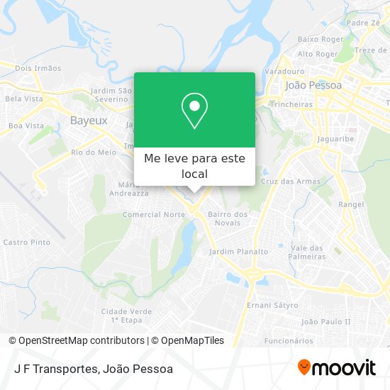 J F Transportes mapa