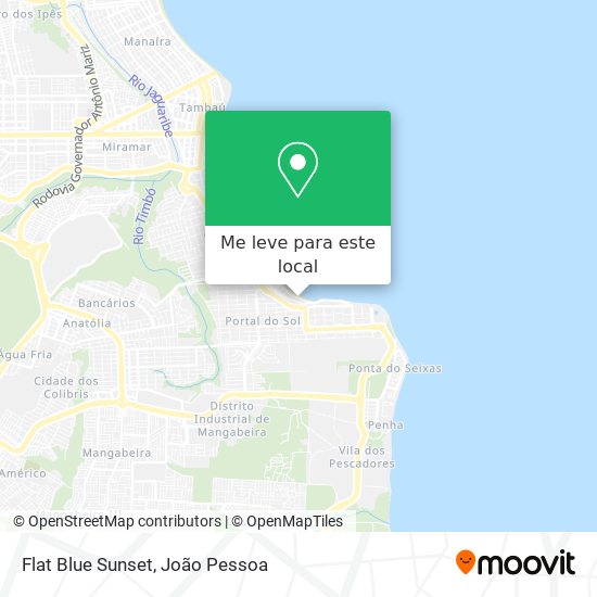 Flat Blue Sunset mapa
