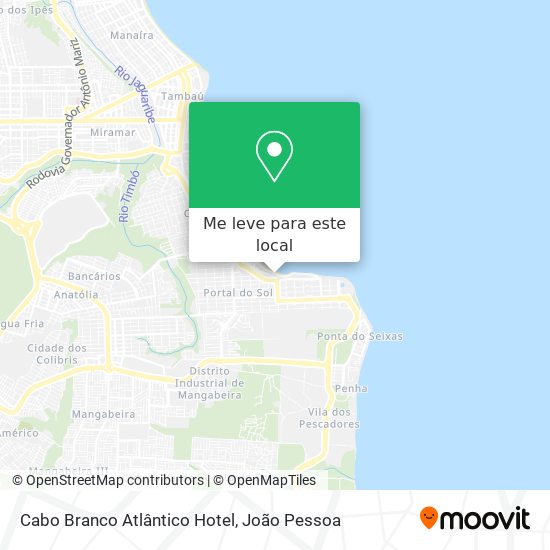 Cabo Branco Atlântico Hotel mapa