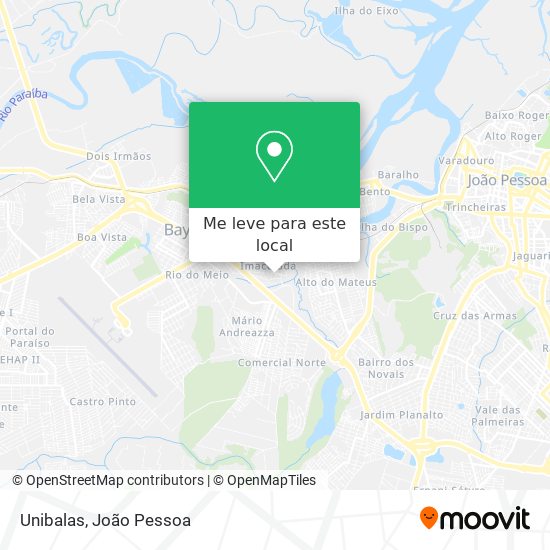 Unibalas mapa