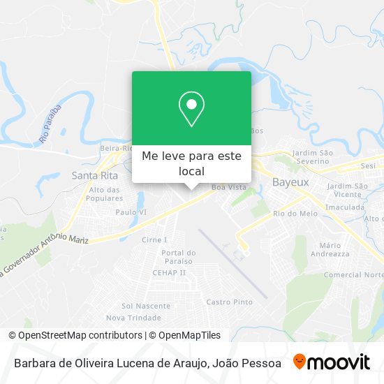 Barbara de Oliveira Lucena de Araujo mapa