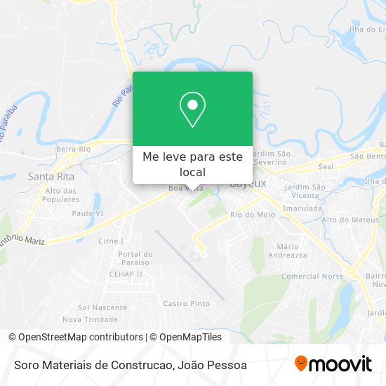 Soro Materiais de Construcao mapa