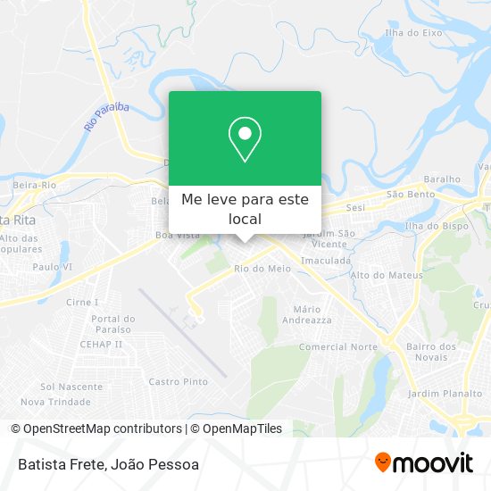 Batista Frete mapa