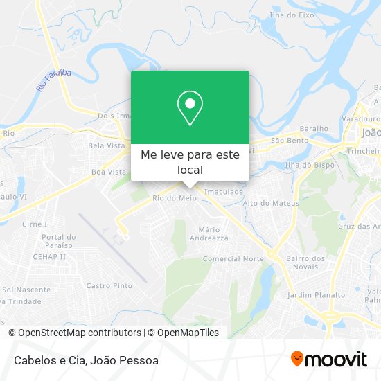 Cabelos e Cia mapa