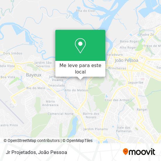 Jr Projetados mapa