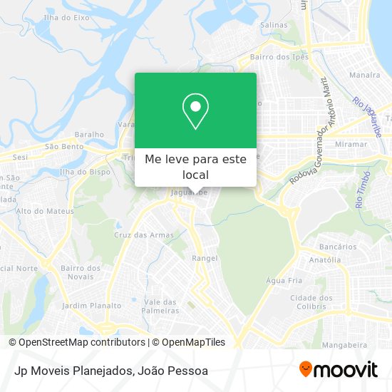 Jp Moveis Planejados mapa