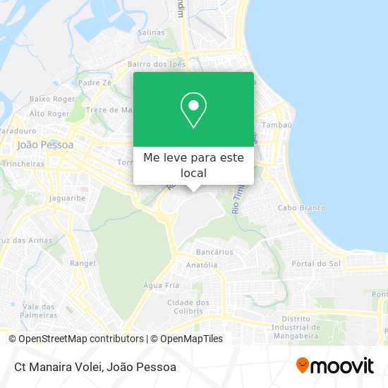 Ct Manaira Volei mapa
