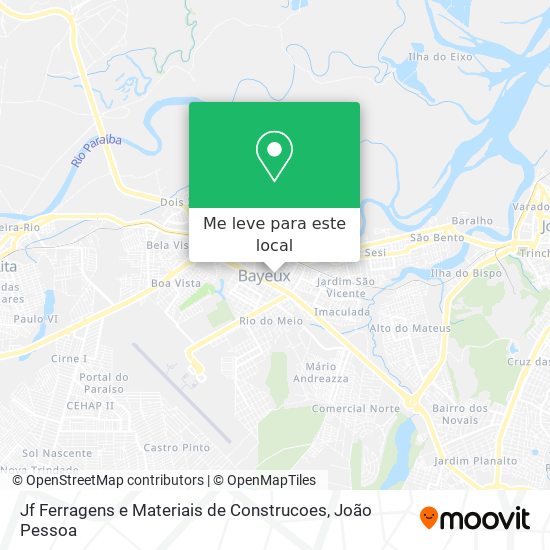 Jf Ferragens e Materiais de Construcoes mapa