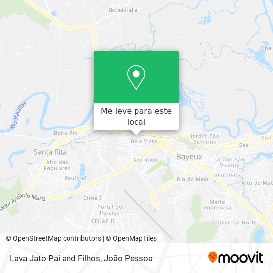 Lava Jato Pai and Filhos mapa
