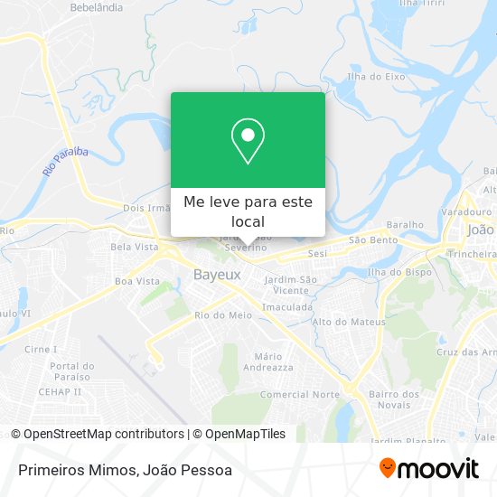 Primeiros Mimos mapa