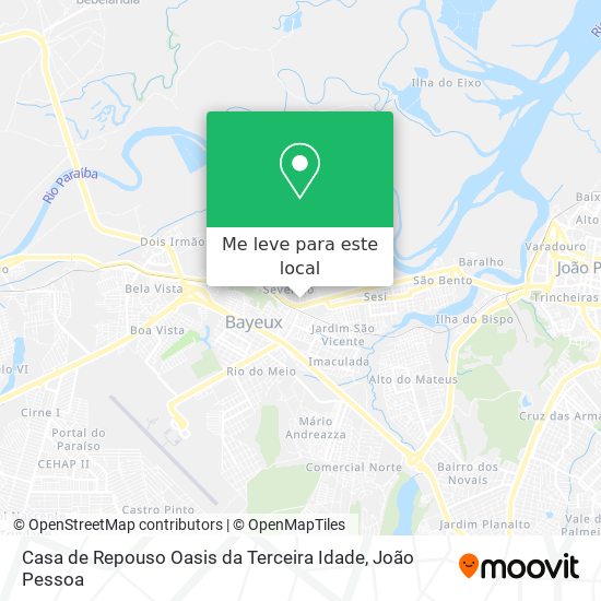 Casa de Repouso Oasis da Terceira Idade mapa