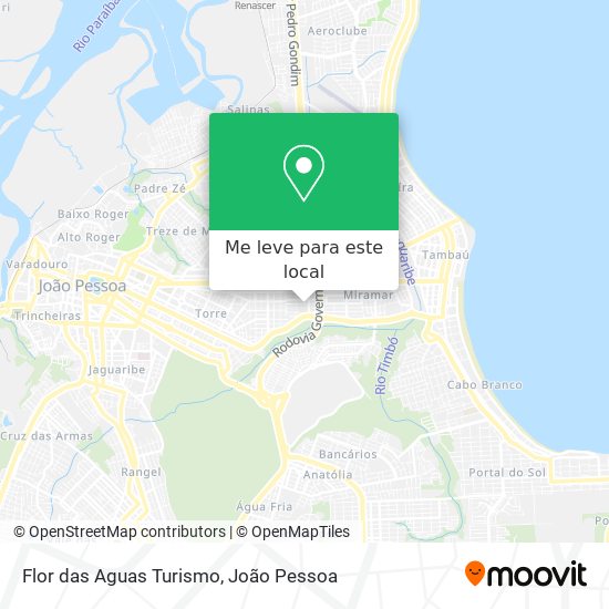 Flor das Aguas Turismo mapa