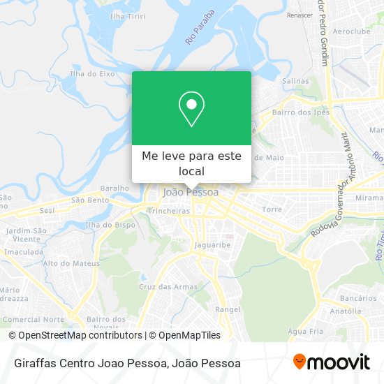 Giraffas Centro Joao Pessoa mapa