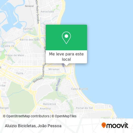 Aluizio Bicicletas mapa