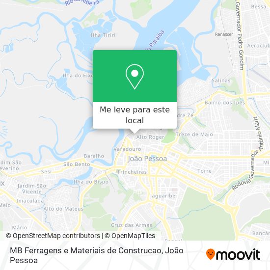 MB Ferragens e Materiais de Construcao mapa