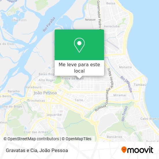 Gravatas e Cia mapa