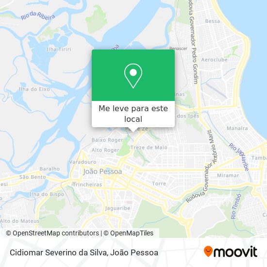 Cidiomar Severino da Silva mapa
