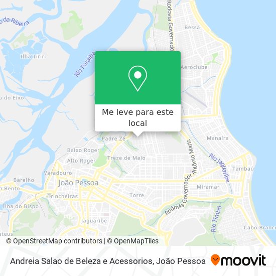 Andreia Salao de Beleza e Acessorios mapa