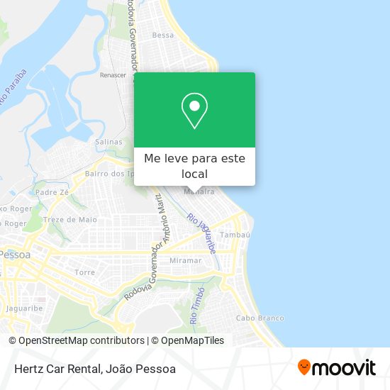 Hertz Car Rental mapa