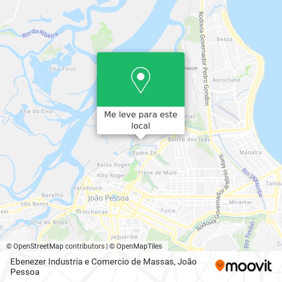 Ebenezer Industria e Comercio de Massas mapa