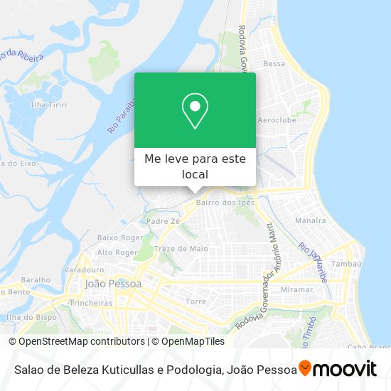 Salao de Beleza Kuticullas e Podologia mapa