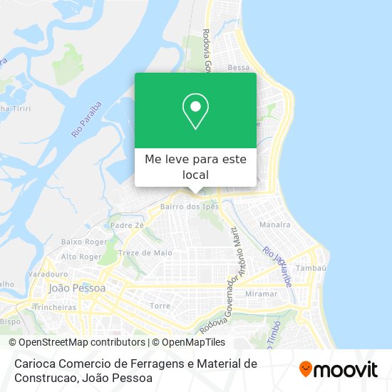 Carioca Comercio de Ferragens e Material de Construcao mapa