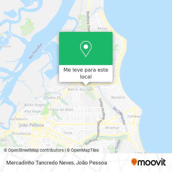 Mercadinho Tancredo Neves mapa