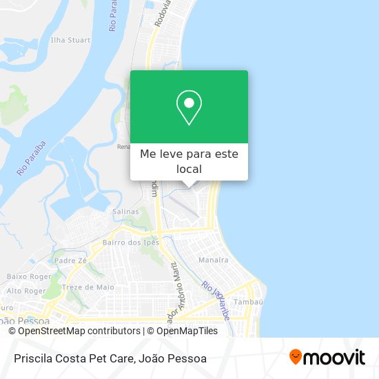 Priscila Costa Pet Care mapa