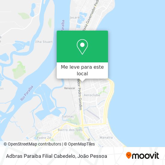 Adbras Paraiba Filial Cabedelo mapa