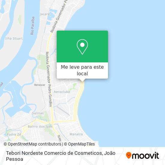 Tebori Nordeste Comercio de Cosmeticos mapa