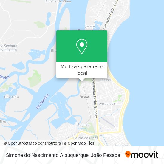 Simone do Nascimento Albuquerque mapa